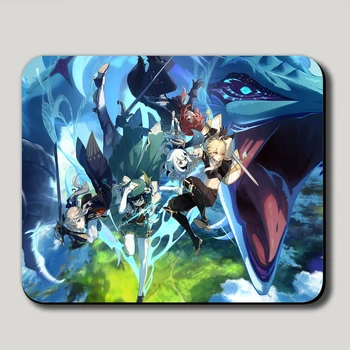 Игровой коврик для мыши CupKit "Genshin Impact / Геншин импакт" №14 22x18 см