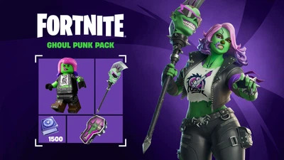 Fortnite - Ghoul Punk Pack + 1,500 V-Bucks Challenge Код активации для Xbox One/Series S|X