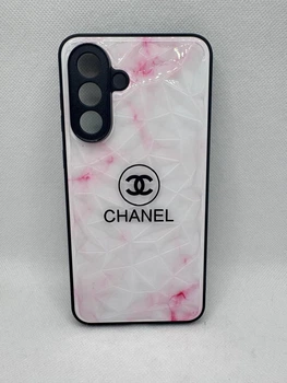 Чохол Кристал Бренд для Samsung Galaxy A36 Chanel Рожевий