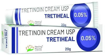 Третиноїн крем 0,05% від акне 20 грам Тритіхел | Tretinoin Cream USP 0,05% Tretiheal 20g Healing Pharma