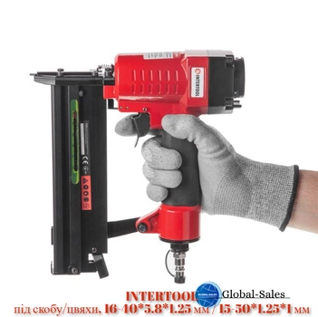 Степлер пневматический Intertool 5.1 х 22 мм скоба гвоздь (PT-1612)