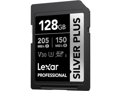 Карта пам'яті Lexar 128 GB SDXC Professional Silver Plus UHS-I U3 V30 Class 10 (LSDSIPL128G-BNNNG)