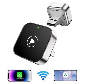Безпровідний Bluetooth Адаптер Carplay Smart для автомобілів Apple CarPlay і Android Auto USB 5G WiFi Сірий