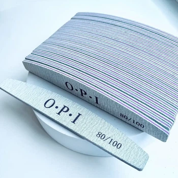 Пилочка для ногтей OPI двусторонняя полукруглая 80/100