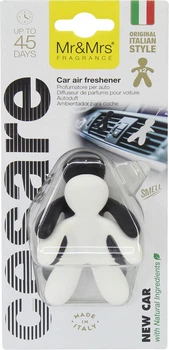 Ароматизатор (Mr&Mrs) Cesare N.S Set/2 White&Black New Car (полимерный на дефлектор) (JCESBNS01LV01)