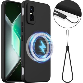Защитный чехол Deexe Silicone Case with MagSafe для Infinix GT 30 Pro - Black