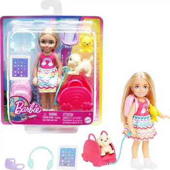 Игровой набор Кукла Barbie Челси и набор для путешествий Travel Chelsea Doll (HJY17)