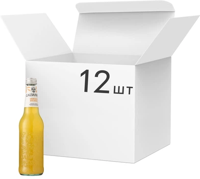 Упаковка напитка сильногазированного безалкогольного Galvanina Orange Organic 0.355 л х 12 шт (8007885753153)