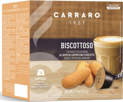 Кава в капсулах Carraro Dolce Gusto Biscottoso 16 капсул