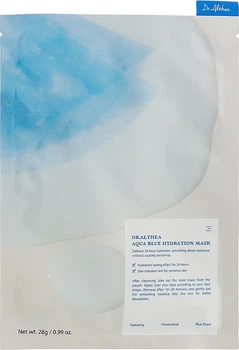 Тканинна маска для обличчя зволожувальна з азуленом і агавою — Dr. Althea Aqua Blue Hydration Mask 28g (1308709-1924887230-2)