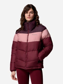 Куртка зимова коротка жіноча Columbia Omni-Shield Puffect II Colourblock Puffer Jacket 2088481CLB-624 L Бордова (0990059965385_0198711004841)