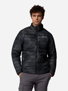 Куртка зимняя мужская Columbia Omni-Shield Omni-Heat Reflective Powder Lite Ii Printed Jacket 2098391CLB-011 M Черная (0990060312321_0198711227929)