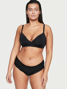 Бюстгальтер Victoria's Secret THE T-SHIRT Lightly-Lined Wireless Bra 38B Чорний (26464073)