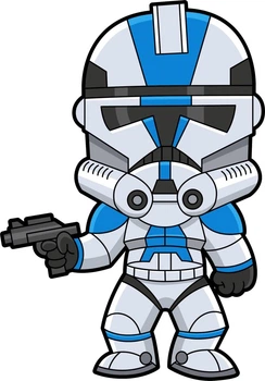 Ростовая наклейка "Star Wars: Captain Rex. Капитан Рекс" 80 см - без контурной обрезки