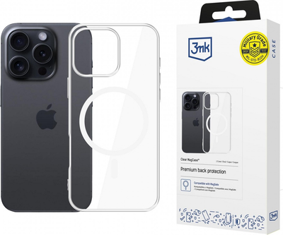 Etui 3MK Clear MagCase do Apple iPhone 16 Pro Transparent (5903108587105)
