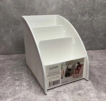 Органайзер для косметики Lova Plastik 3 отделения белый LV-202