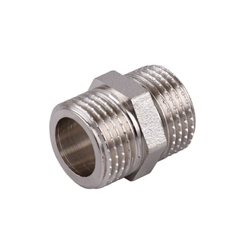 Ніпель 1/2″ЗЗ нікельований під прокладку NN332G OPTIMUM