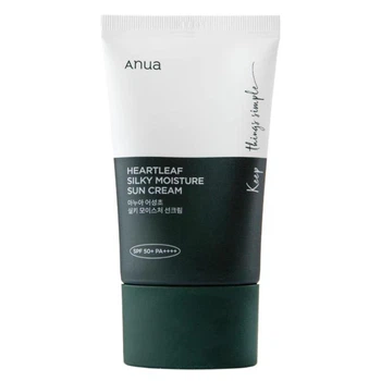Сонцезахисний крем Heartleaf Silky Moisture Sun Cream SPF 50+ PA++++ 50 ml Anua