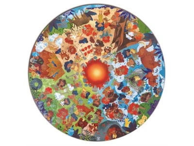 Пазл круглый Каменный век, Hape, 100 эл., E1638