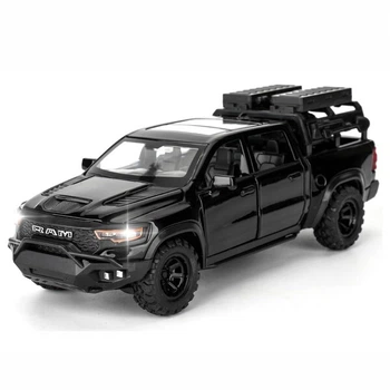 Машинка пикап Dodge Ram Mammoth игрушка моделька металлическая коллекционная 17 см Черный (2169830)