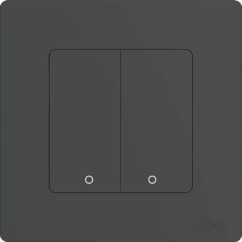 Przełącznik ścienny Moes TUYA ZS-SR-EU2-GY-MS Star Ring Zigbee Szary (5902135155950)