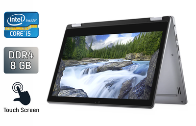 Ноутбук-трансформер Dell Latitude 3310 / 13.3" (1920x1080) IPS Touch / Intel Core i5-8265U (4 (8) ядра по 1.6 - 3.9 GHz) / 8 GB DDR4 / 512 GB SSD / Intel UHD Graphics / WebCam / Windows 10 б/у
