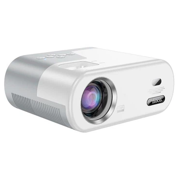 Безпровідний WiFi/Bluetooth Портативний Проектор Hoco DT2 smart projector (720p Android version)|2.4G/5G, AUX/USB/AV/HDTV| Білий-Сірий