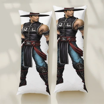 Мини Дакимакура Kung Lao (Mortal Kombat), (подушка обнимашка) 60*20 см