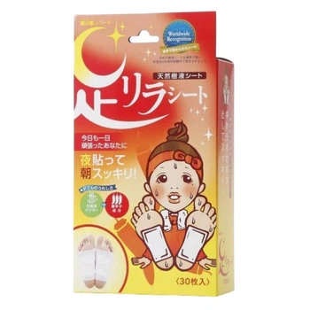 MEGUMI Foot Relax Sheet Chili Pepper детокс-пластыри для ног (перец чили) 30 шт