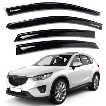 Дефлектори вікон вітровики Mazda CX-5 (KE) 2012-2017 Скотч 3M Voron Glass