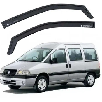 Дефлектори вікон вітровики для Fiat Jumpy Scudo Expert 2007- Довгий вниз до дзеркала Voron Glass