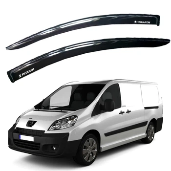 Дефлектори вікон ветровики для Peugeot Expert II 2007 Скотч 3M 2 шт Voron Glass