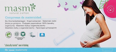 Послеродовые прокладки "Maternity" - Masmi Natural Cotton 10шт (861572-31624036)