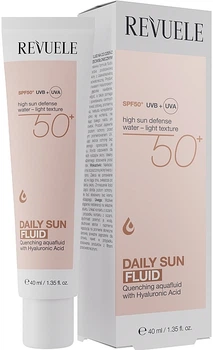 Флюїд для обличчя SPF50 - Revuele Hyaluronic Daily Sun Fluid 40ml (1461746-34921644)