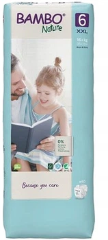 Екопідгузки "Nature Tall", розмір 6 (16 + кг), 40 шт. - Bambo Nature 40шт (1210867-31104723)