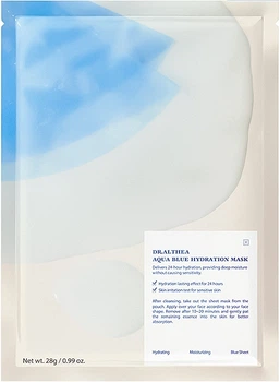 Тканинна маска для обличчя зволожуюча з азуленом та агавою - Dr. Althea Aqua Blue Hydration Mask 28g (1505061-39044487)