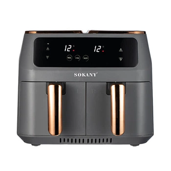Аэрогриль-фритюрница Sokany SK-ZG-8030 2800 Вт на 8 л Серый