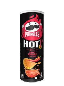 Чипси Pringles HOT Sweet Chilli солодкий чилі в огняному соусі 165 г