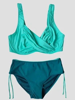 Купальник раздельный Sisianna 5181016 мятный 50 (2XL) полнота груди 4D ;бедра 107-110 см