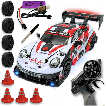 Дрифт машинка на радиоуправлении Porsche 4WD (8606R) Красный