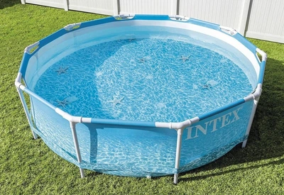 Круглый бассейн каркасный Intex с насосом фильтром 305 x 76 см
