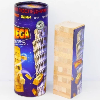 Настільна гра Vega Баланс Пізанська Вежа Danko Toys – весела сімейна гра на уважність і координацію