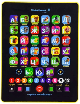 Интерактивный планшет "Азбука" Страна Игрушек - обучающая игрушка на украинском языке, работает от батареек