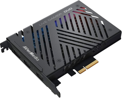 Карта захвата видео AVerMedia Live Gamer Duo GC570D Black (61GC570D00A5) (5313344800030) - Уценка