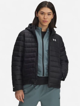 Куртка демісезонна коротка з капюшоном жіноча Under Armour UA Sportswear Insulate Jkt 6006353-001 XS Чорна (198632572207)