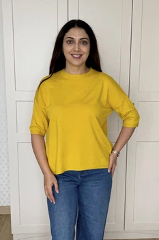 Свитер INEDIT 10850 Yellow ONE SIZE