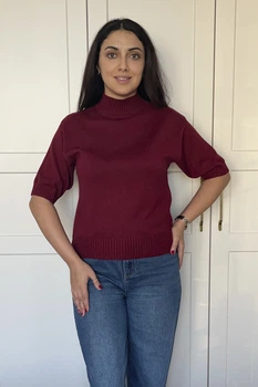 Свитер INEDIT 10849 Burgundy ONE SIZE