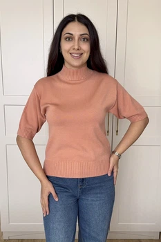 Светр INEDIT 10849 Peach ONE SIZE