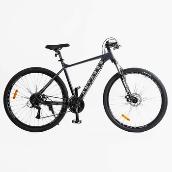 Велосипед Спортивный 29 дюймов Corso ANTARES AR-707 оборудование Shimano алюминиевая рама 21 дюйм 24 скорость. Grey (176559)