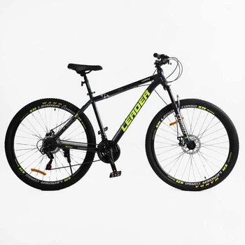 Велосипед спортивний 29" Corso Leader LD-620 Shimano 19" 21 швидкість Чорно-жовтий (176387)